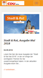 Mobile Screenshot of cdu-koeln.de